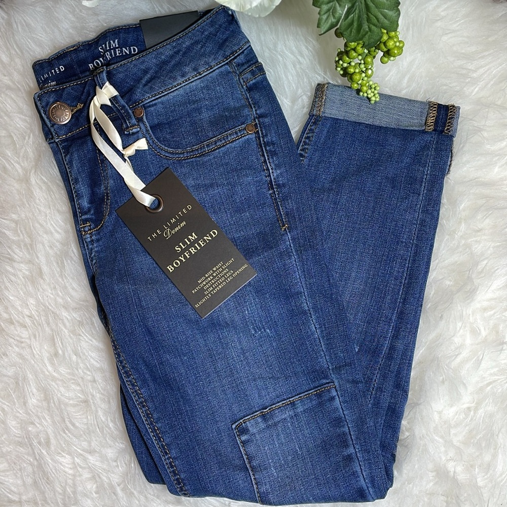 The Limited Slim Boyfriend Patchwork Jean